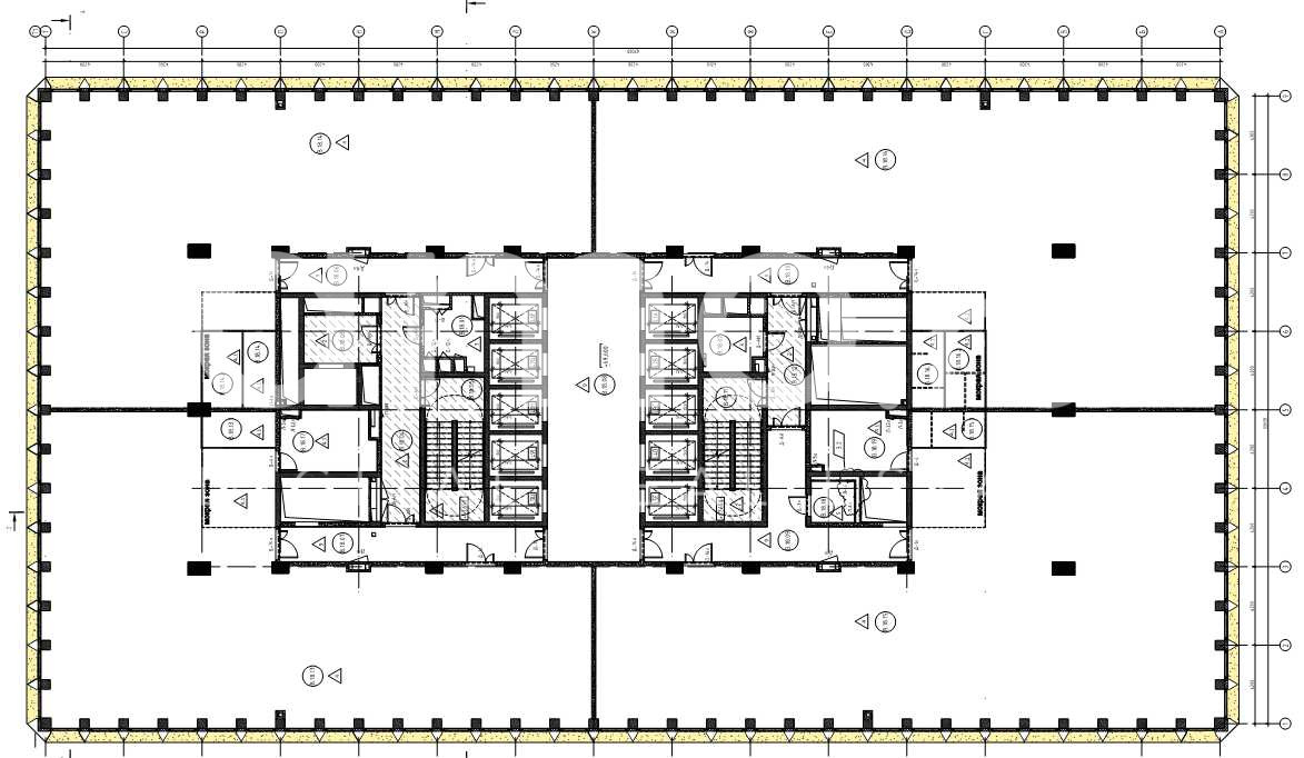 Планировка офиса 1781.2 м², 18 этаж, БЦ «Stone Towers, B»